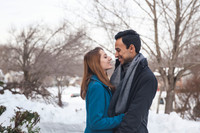 Jonas, Snowstorm, Play, Playing, Photography, Photographs, Snowball, Snow, Snowball Fight, Throwing, Snowballs, Boyfriend, Girlfriend, Romantic, Photos from the Harty, Katie Lingan, Love, Playful, Wed