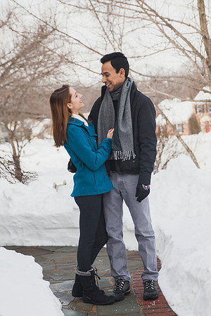 Jonas, Snowstorm, Play, Playing, Photography, Photographs, Snowball, Snow, Snowball Fight, Throwing, Snowballs, Boyfriend, Girlfriend, Romantic, Photos from the Harty, Katie Lingan, Love, Playful, Wed