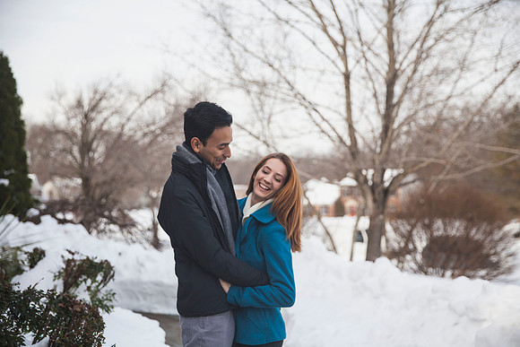Jonas, Snowstorm, Play, Playing, Photography, Photographs, Snowball, Snow, Snowball Fight, Throwing, Snowballs, Boyfriend, Girlfriend, Romantic, Photos from the Harty, Katie Lingan, Love, Playful, Wed