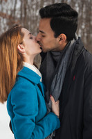 Jonas, Snowstorm, Play, Playing, Photography, Photographs, Snowball, Snow, Snowball Fight, Throwing, Snowballs, Boyfriend, Girlfriend, Romantic, Photos from the Harty, Katie Lingan, Love, Playful, Wed