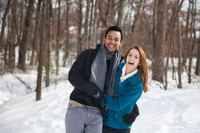 Jonas, Snowstorm, Play, Playing, Photography, Photographs, Snowball, Snow, Snowball Fight, Throwing, Snowballs, Boyfriend, Girlfriend, Romantic, Photos from the Harty, Katie Lingan, Love, Playful, Wed