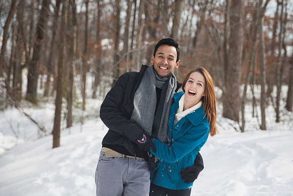 Jonas, Snowstorm, Play, Playing, Photography, Photographs, Snowball, Snow, Snowball Fight, Throwing, Snowballs, Boyfriend, Girlfriend, Romantic, Photos from the Harty, Katie Lingan, Love, Playful, Wed