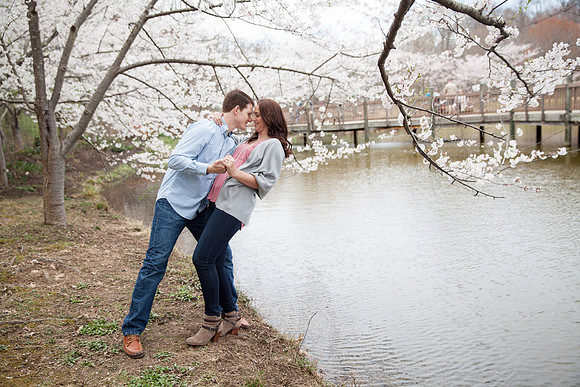 Cherry Blossoms, Proposal, Surprise, Park, Engagement, Engaged, Wedding, Photography, Photographer, Vienna, VA, Virginia